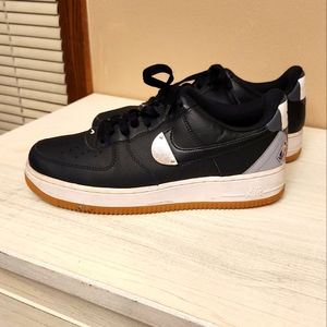 Size 7.5 - Nike Air Force 1 x NBA Black Wolf Gray 2020